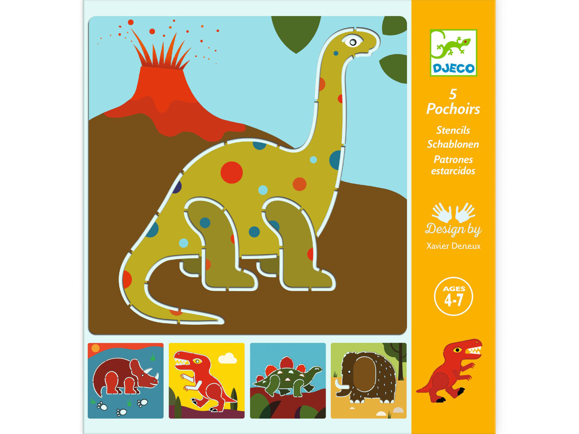 Stencil Dinosauro - Dettagli, Articoli da Regalo, Giocattoli in Legno,  Artigianato Italiano